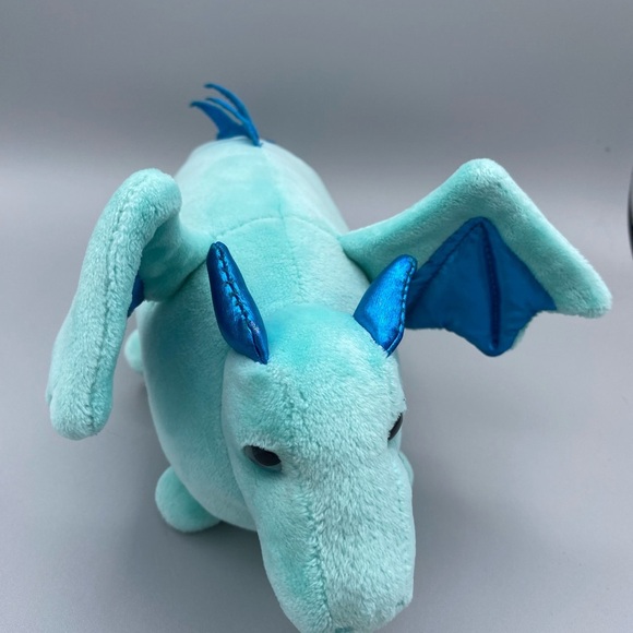 Douglas Plush Stuffed Animal Toy Dragon Turquoise Macaroon Retired - Picture 1 of 9